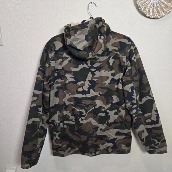 Aeropostale Warm Jacket Mens Camouflage  Size Large Hooded - Picture 10 of 11